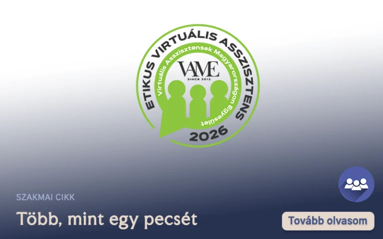Etikus pecsét, amely nem csak egy pecsét