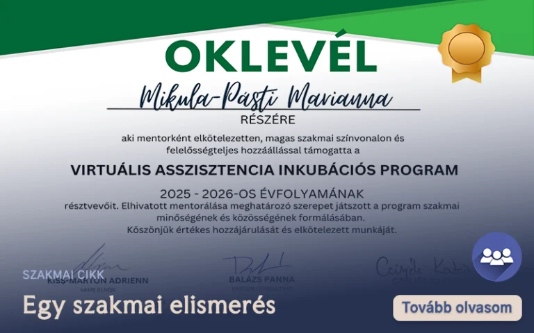 Egy szakmai elismerés – amely engem is formált